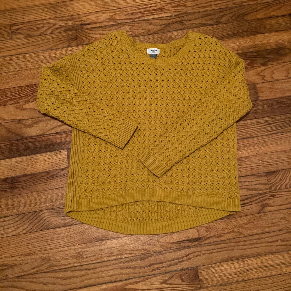 Mustard colored Old Navy sweater